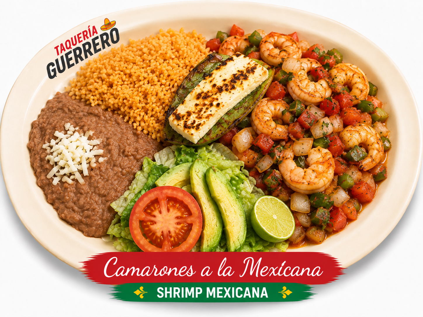 Camarones a la Mexicana de Taquería Guerrero